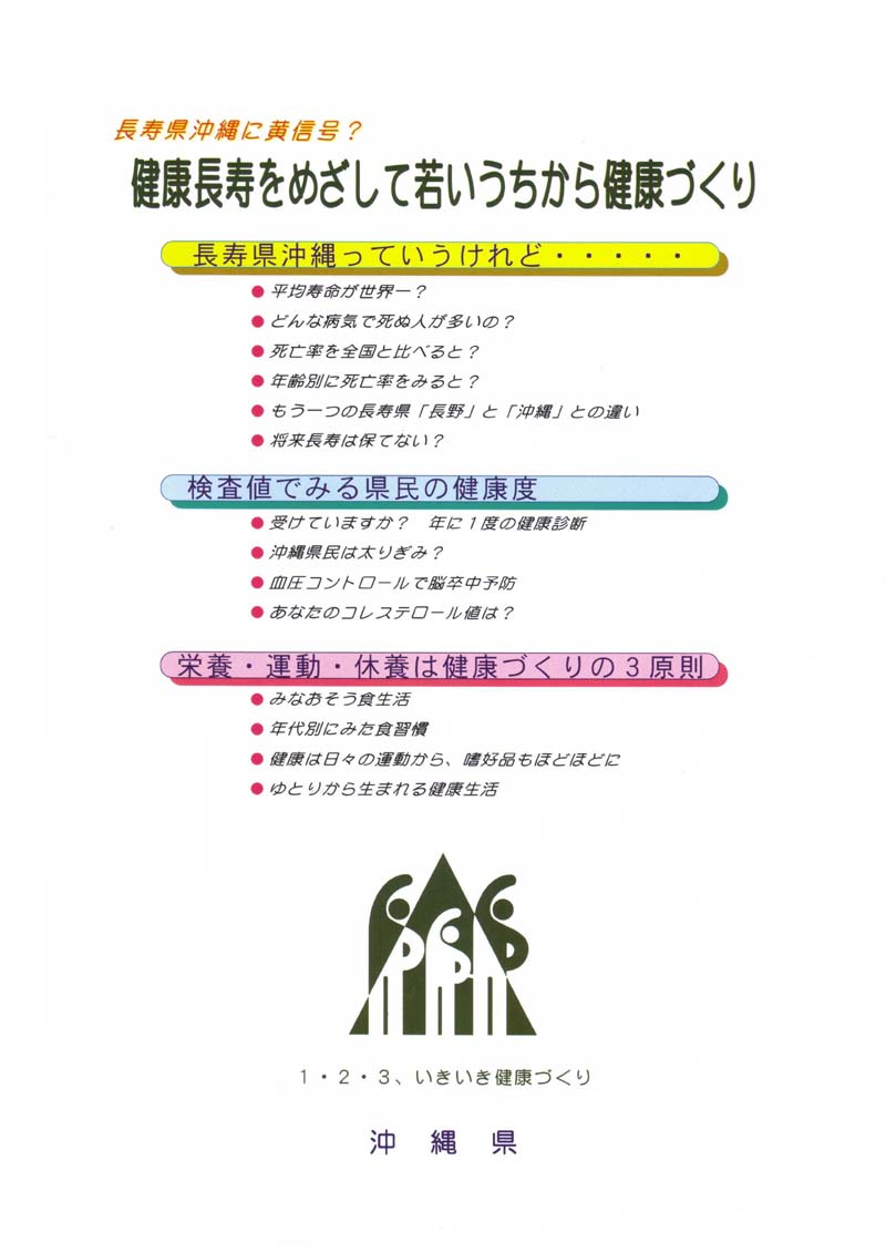 健康長寿をめざして若いうちから健康づくり